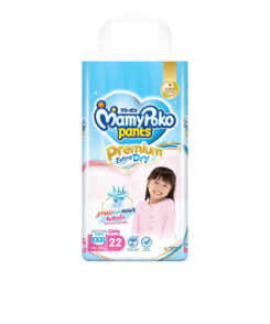 MamyPoko Pants Premium Extra Dry for Girls – XXXL, 18-35 kg, 22 pcs